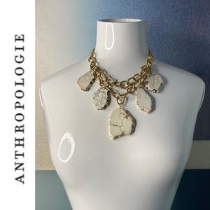 anthropologie stone necklace